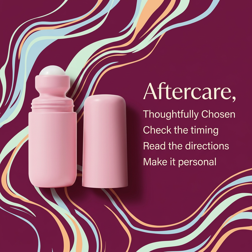 Aftercare Thoughtfully Chosen roll-on serum campaign