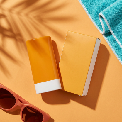 Everyday Sunscreen Stick — A Golden-Orange Essential for Morning Routines, City Days & Weekend Plans