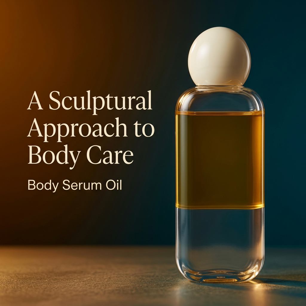 A Sculptural Approach to Body Care serum oil detail