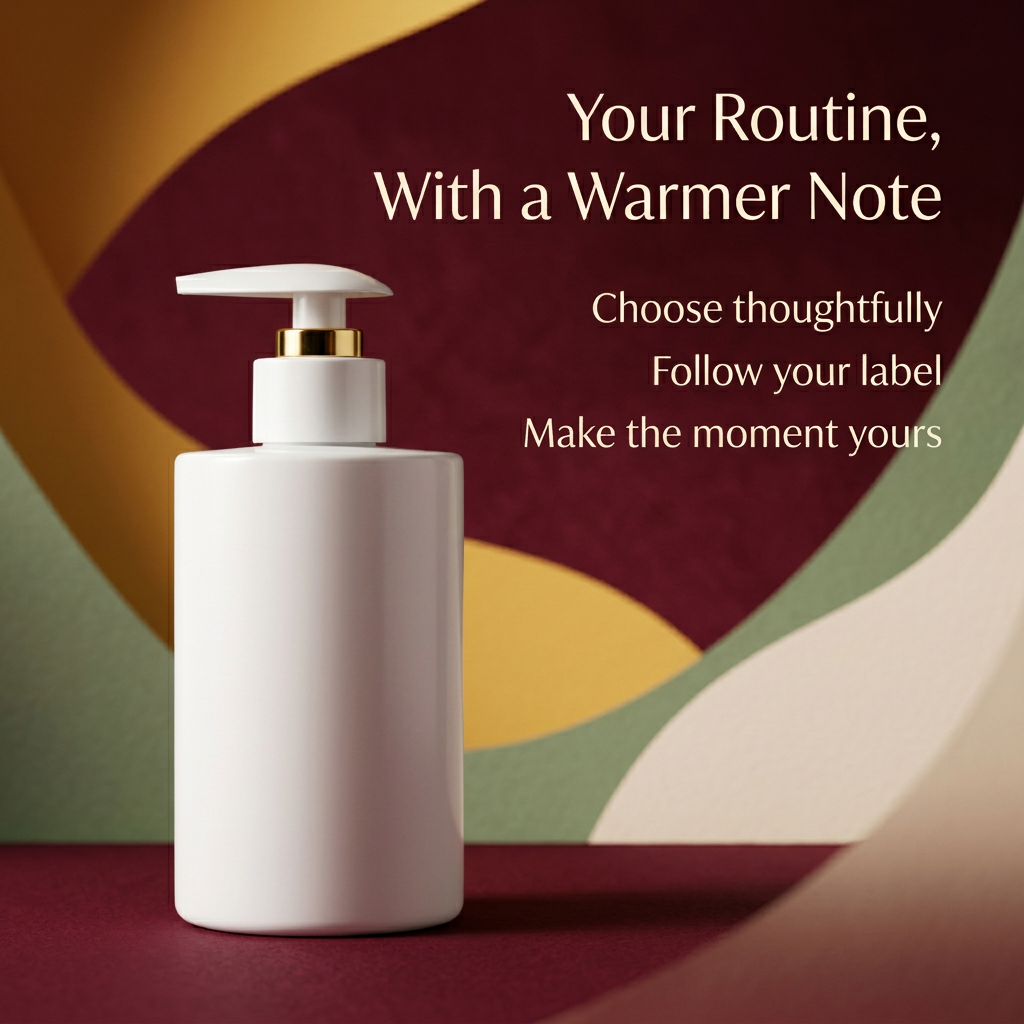 Your Routine With a Warmer Note body lotion editorial