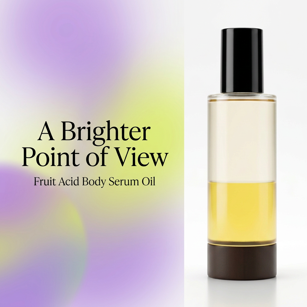 A Brighter Point of View body serum oil campaign